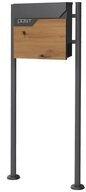 ML-DESIGN Standbriefkasten Briefkasten Postkasten mit Zeitungsfach, inkl....