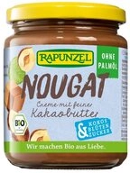 Rapunzel Schokoaufstrich Nougat Creme mit Kakaobutter & Kokosbl&uuml;tenzucker 250g