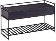 Wohnling Sitzbank WL6.587 mit Stauraum Flur 90x52x38 cm Massivholz Flurbank Bank