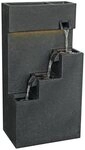 Dehner Gartenbrunnen Gradino, mit LED Beleuchtung, 43 x 80.5 x 28 cm,...
