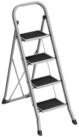 SONGMICS Trittleiter Leiter, Klappsicherung, einfach zu verstauen, bis 150 kg