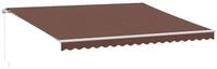 vidaXL Markise Markise Manuell Braun 450x350 cm (1-St)