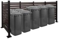 MCW M&uuml;lltonnenbox MCW-K57-4 (5 St), Beliebig erweiterbar, Einfache Montage