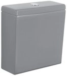 Sapho Sp&uuml;lkasten PACO Keramik-Sp&uuml;lkasten f&uuml;r Kombi-WC, Grau matt,