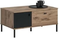 xonox.home Couchtisch, in Nox Oak Nachbildung/ schwarz tiefzieh B/H/T:...