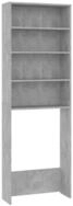 vidaXL Badregal NA Waschmaschinenschrank Betongrau 64x24x190 cm