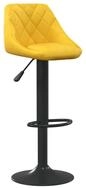 vidaXL Barhocker Barhocker Senfgelb Samt (1 St)