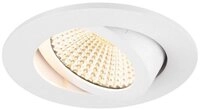 SLV Einbauleuchte LED Deckeneinbauleuchte New Tria in Wei&szlig; 8,6W 540lm 60&deg; 82mm