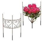 relaxdays Spalier Halbrunder Staudenhalter in Braun, 2 St., 2er Pack
