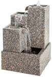 Dehner Gartenbrunnen Cascada mit LED, 65 x 43 x 43 cm, Granit, 43 cm Breite,...