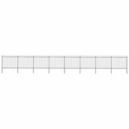 vidaXL Gartenzaun Gartenzaun, Stahl, Robust, Modern, (1-St)