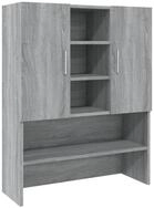 vidaXL Waschmaschinenumbauschrank Waschmaschinenschrank Grau Sonoma...