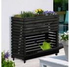 dobar Hochbeet "Rolla" Gr. XL, Anthrazit, ca. 92 x 32,5 x 78 cm (L x B x H)...