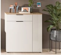 xonox.home Garderobenschrank Schuhschrank Kommode Slide, Kaschmir / Evoke Oak
