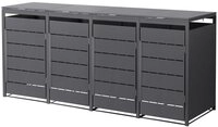 ML-DESIGN M&uuml;lltonnenbox M&uuml;llbox aus Stahl wetterfeste M&uuml;lltonnen Verkleidung