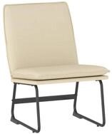 vidaXL Sessel Loungesessel Creme 52x75x76 cm Stoff (1-St)