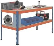 SCHULTE Lagertechnik Werkbank 18000-A10, Breite 245 cm