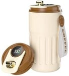 EXTSUD Thermobecher 410ml 316 Edelstahl Kaffeebecher, Digitalanzeige Thermobecher,