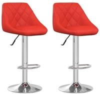 vidaXL Barhocker Barhocker 2 Stk. Rot Kunstleder (2 St)