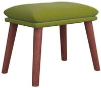 vidaXL Polsterhocker Fu&szlig;hocker Hellgr&uuml;n 45x29,5x35 cm Samt (1 St)
