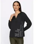 heine Klassische Bluse Bluse Langarm schwarz 38