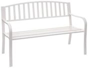 PROREGAL&reg; Gartenbank 87x128x58cm Bank Sitzbank 2-Sitzer pulverbeschichteter...