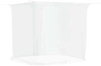 vidaXL Moskitonetz Moskitonetz zum Aufh&auml;ngen 156 Mesh Wei&szlig; 220x120x150 cm (1...