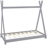 ML-DESIGN Spielbett Hausbett Tipi Zeltbett inkl. Lattenrost Bodenbett Kinder