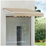 en.casa Gelenkarmmarkise &raquo;Bitonto&laquo; Aluminiumgestell 250 x 200 cm Beige beige...