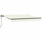 vidaXL Markise Einziehbare Markise Creme 250 x 200 cm Stoff (1-St)