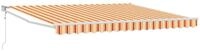 vidaXL Markise Markise Gelb und Orange 400 x 300 cm Polyester und Metall (1-St)