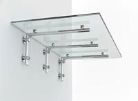 Glaszentrum Hagen Vordach Glaszentrum Hagen 250x90 cm Glasvordach Klar V2A-L