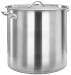 vidaXL Suppentopf Suppentopf 98 L 50&times;50 cm Edelstahl silberfarben