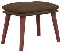 vidaXL Fu&szlig;hocker, Sitzhocker Braun 45x29,5x35 cm Stoff