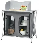 en.casa Campingtisch, Tullinge Campingk&uuml;che 80x50,5x104,5 cm Dunkelgrau grau...