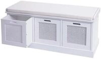 MCW Polsterbank MCW-J49-3 (4-St), Inkl. Sitzpolster, zwei Stauf&auml;chern,