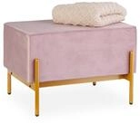 relaxdays Sitzbank aus Samt, Rosa