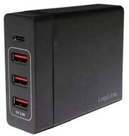LogiLink USB Tischladeadapter, 3x USB-A Port + 1x USB-C&reg; Port, 60W PA0122