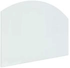 vidaXL Bodenplatte Feuerstelle Glasplatte Transparent 80 x 60 cm Glas, (1-St)