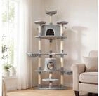 PawHut Kratzbaum Ecke Kratzbaum Spielbaum Katzenkratzbaum Katzen Kletterbaum,