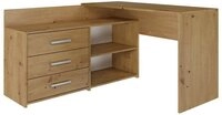 ibonto Computerschrank Multifunktionaler Eckschreibtisch mit 3 Schubladen f&uuml;r...
