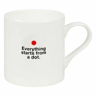 K&ouml;nitz Becher Bauhaus - Everything starts 400 ml, Bone China