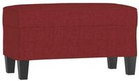 vidaXL Sitzbank Sitzbank Weinrot 70x35x41 cm Stoff