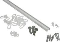GARDINIA Gardinenschiene Aluminiumschiene, &Oslash; 13 mm, 1-l&auml;ufig, k&uuml;rzbar,...