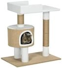 PawHut Kratzbaum 79 cm Kleiner Katzenbaum mit Katzenh&ouml;hle, Katzenkratzbaum,...