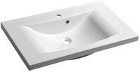 Sapho Waschtisch LUCIOLA Gussmarmor-Waschtisch 80x48cm, wei&szlig;, Sapho-50081