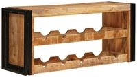 vidaXL Weinregal Weinregal Braun 100 x 45 x 33 cm Massives grobes holz, 1-tlg.
