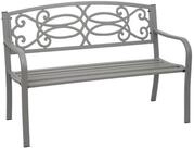 PROREGAL&reg; Gartenbank 87x127x58cm Bank Sitzbank 2-Sitzer pulverbeschichteter...