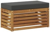 vidaXL Sofaelement Outdoor Hocker Bank Massivholz Natur (1 St)