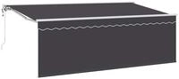 vidaXL Markise Einziehbare Markise Anthrazit 350 x 200 cm (1-St)